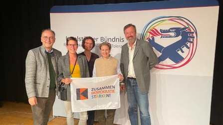 Unser Orgateam bei der Veranstaltung zur Demokratie stärken