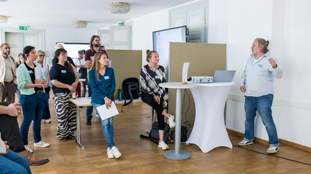 Tagungsteilnehmer beim Workshop