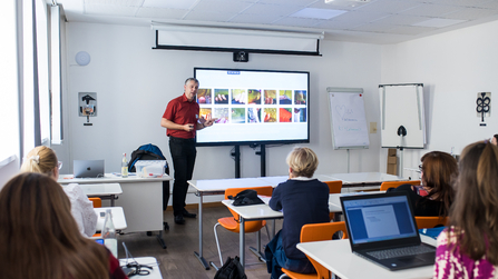 Tagungsteilnehmer beim Workshop
